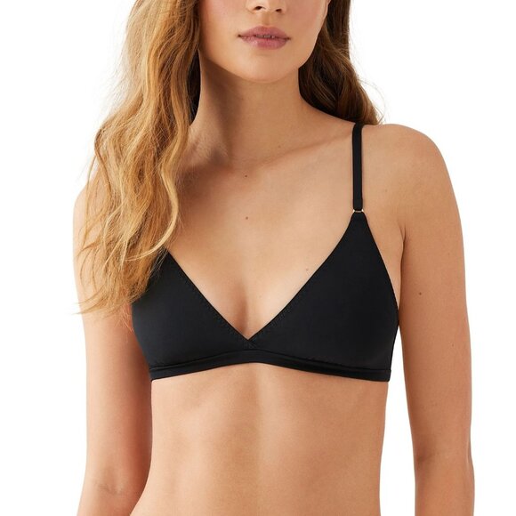 NWT b.tempt'd by Wacoal Spotlight Triangle Bralette Sz XL Black Adjustable Strap - Picture 1 of 5